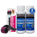 Combo 2 Frascos Minoxidil Kirkland+ 1 Dermaroller 0.5mm -PRONTA ENTREGA